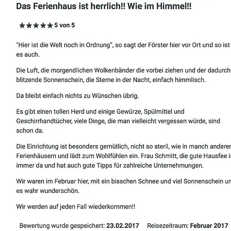 Im Himmel Holiday home